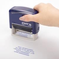 Штамп самонаборный 5-строчный STAFF, оттиск 58х22 мм, "Printer 8053", КАССЫ В КОМПЛЕКТЕ