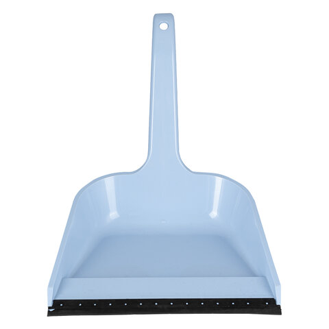 Совок для уборки мусора, высокая ручка, резиновая кромка, пластик, Полимербыт