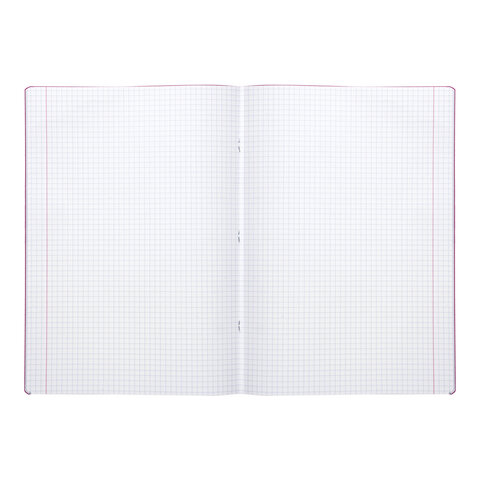 Тетрадь А4, 40 листов, BRAUBERG "Metropolis", скоба, клетка, обложка пластик, ФИОЛЕТОВЫЙ