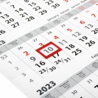 Календарь квартальный на 2023 г., 3 блока, 1 гребень, с бегунком, мелованная бумага, "RUSSIA"