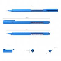 Ручка капиллярная (линер) ErichKrause Liquid F-20 0,4мм, синяя
