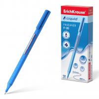 Ручка капиллярная (линер) ErichKrause Liquid F-20 0,4мм, синяя