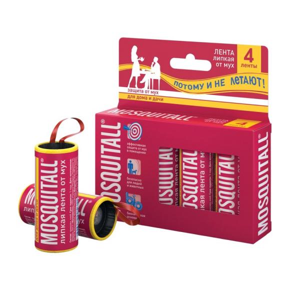 Липкая лента от мух Mosquitall Специальная защита (1рулон)