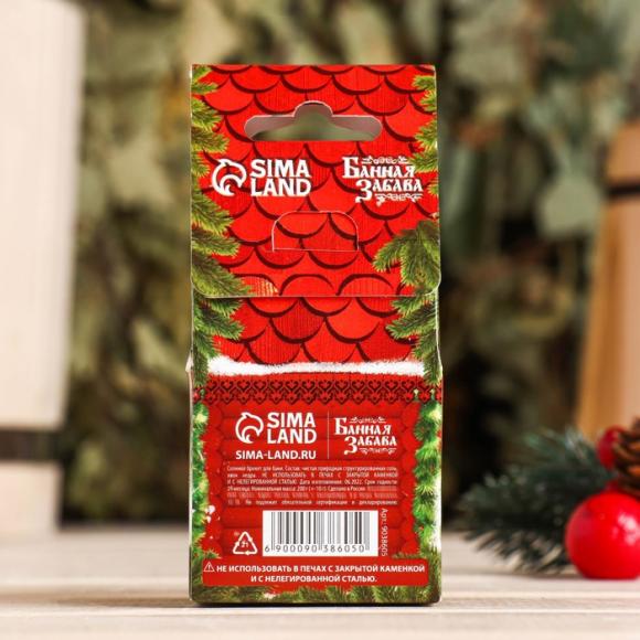 Соляной брикет Хозяину бани, кедр, 200 грамм