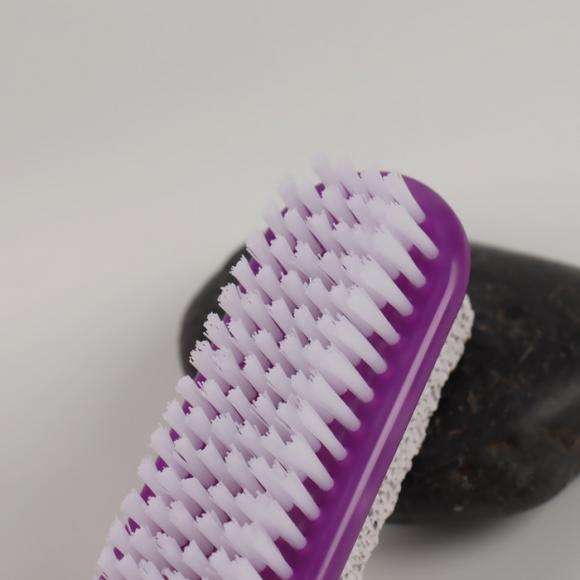 Щётка с пемзой для педикюра, двусторонняя, 15,5 см, цвет МИКС