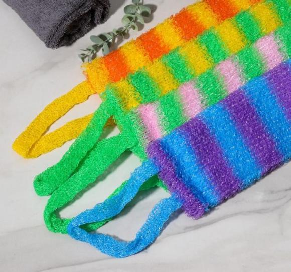 Мочалка для тела Доляна «Махровая», 12×45 см, цвет МИКС