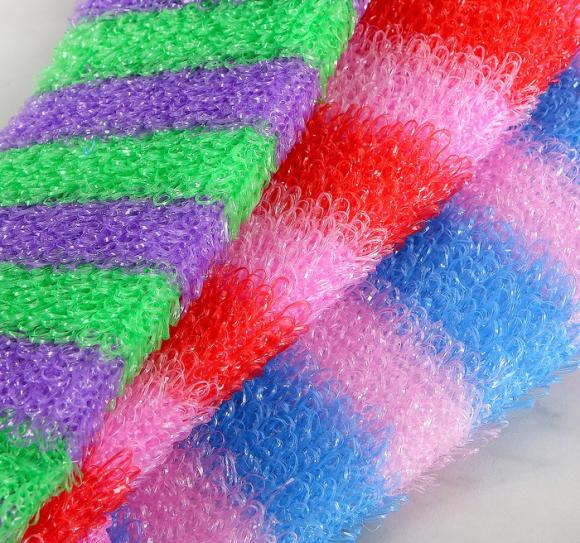 Мочалка для тела Доляна «Махровая», 12×45 см, цвет МИКС