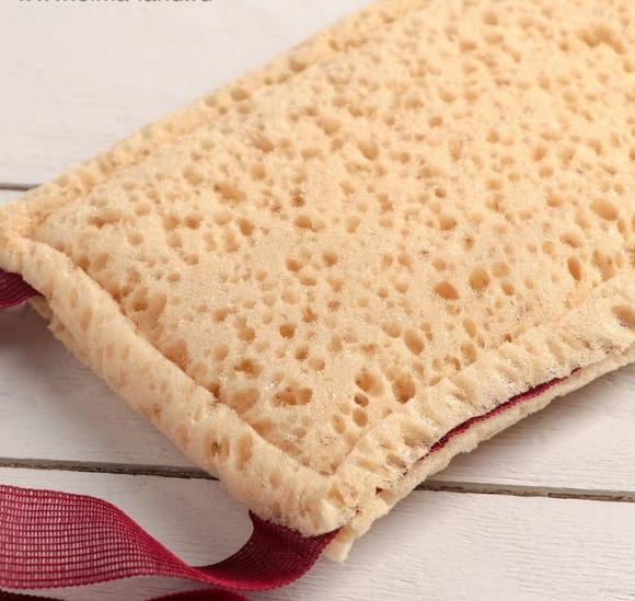 Губка для тела мягкая «Морская пена», 38×12 см, цвет МИКС