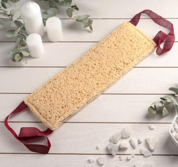 Губка для тела мягкая «Морская пена», 38×12 см, цвет МИКС