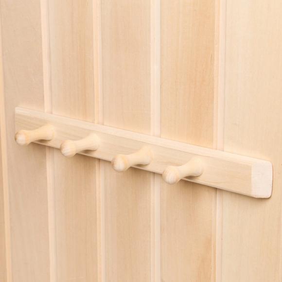 Вешалка для бани и сауны 4 крючка, липа, Добропаровъ