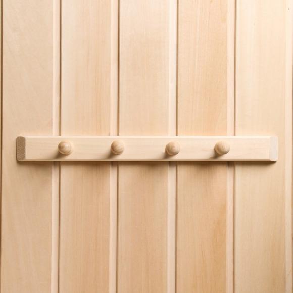 Вешалка для бани и сауны 4 крючка, липа, Добропаровъ