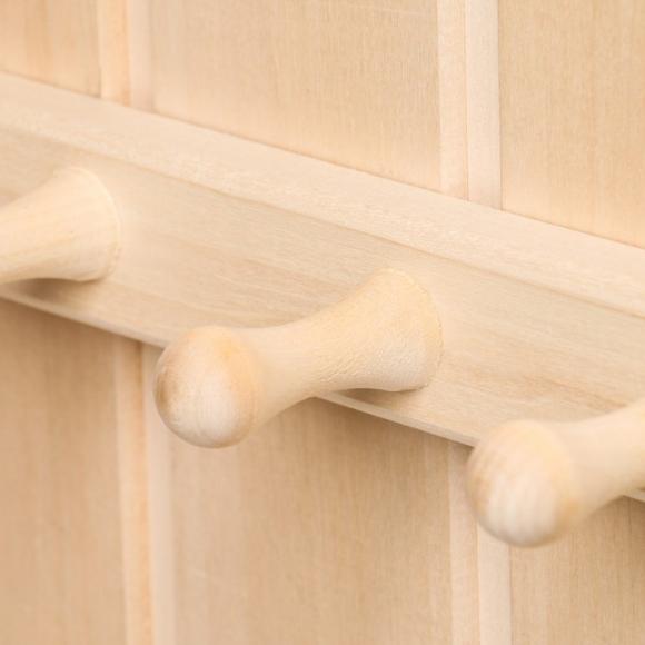 Вешалка для бани и сауны 4 крючка, липа, Добропаровъ