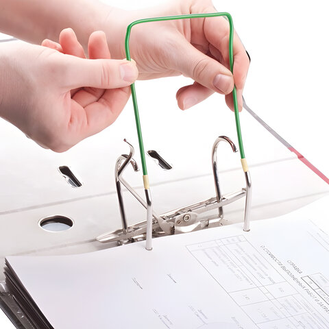 Механизмы для скоросшивания металло-пластиковые, КОМПЛЕКТ 10 шт., 80х110 мм, STAFF