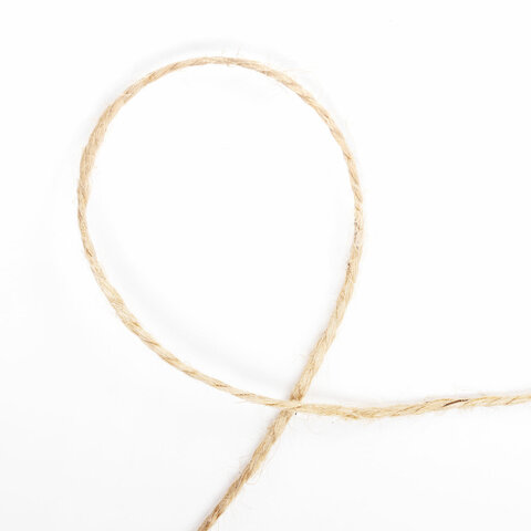 Шпагат джутовый полированный длина 165 м диаметр 1,5 мм, 2-х ниточный, BRAUBERG