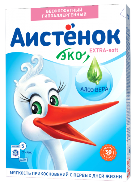 Стиральный порошок Аистенок Extra soft, 400 гр
