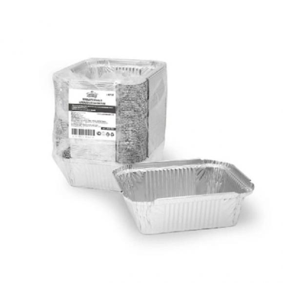 Форма для выпечки алюминиевая 146*121мм, 450мл прямоугольная , дно 111,5*86,5мм, высота 40мм