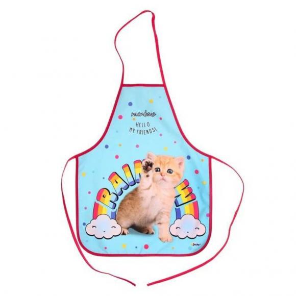 Набор Нарукавники + фартук для труда 490*390мм "Котёнок с радугой" Оникс