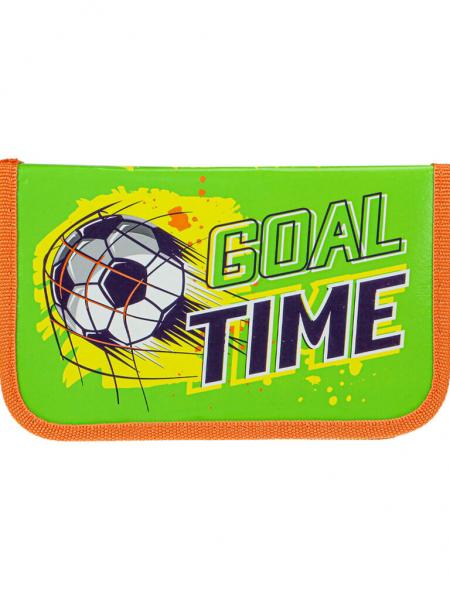 Пенал 1 отделение (190*115*25) молния, ламинированный картон "Время для гола"
