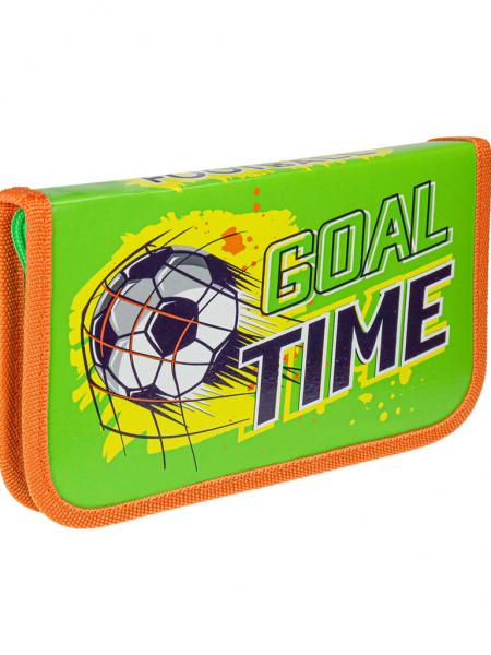 Пенал 1 отделение (190*115*25) молния, ламинированный картон "Время для гола"