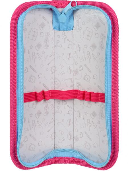 Пенал школьный на молнии, 1 отделение, 190*65*25мм,  Пони с книгой, Проф-Пресс