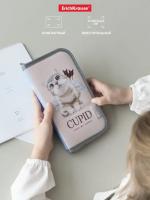 Пенал-книжка ErichKrause Cupids, 1 отделение, 205мм*110мм*25мм, молния, ткань