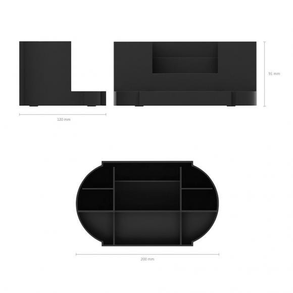 Подставка настольная органайзер ErichKrause Victoria Classic, черная