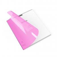 Тетрадь школьная в клетку ErichKrause, 18 листов , пластиковая обложка, А5, Классика CoverPrо Neon, розовый