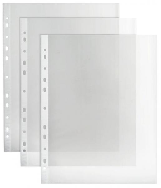 Файлы с перфорацией А4+, плотность 40мкм ,100 шт/уп, тиснение, Buro