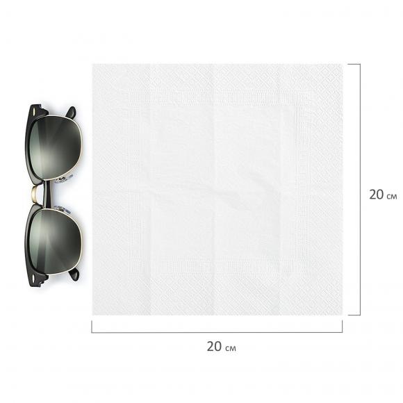 Платки носовые 3-х слойные 10 шт. LAIMA/ЛАЙМА, 20*20см