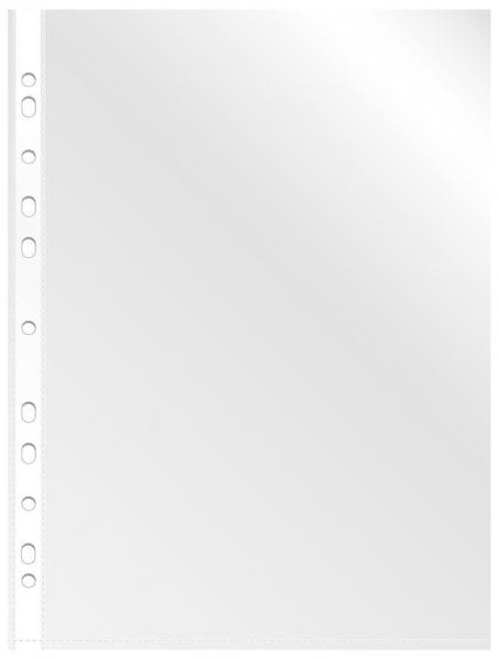 Файл с перфорацией А4+ премиум 40мкм, 100 шт/уп, глянцевые Бюрократ