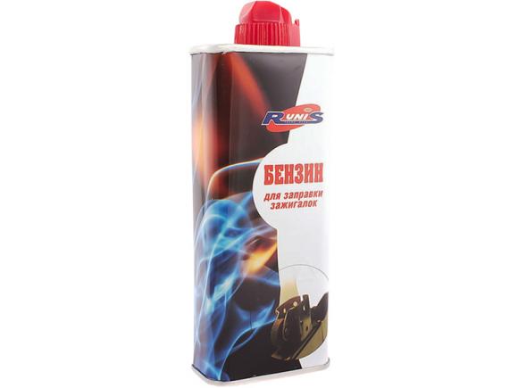 Бензин для зажигалок RUNIS 133 мл, высокой очистки, металлический флакон