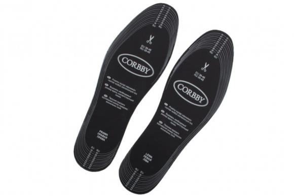 Стельки Corbby Odor Stop Black 1244C