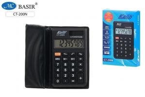 Калькулятор 8 разрядный Basir карманный, черный, 10*6см
