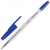 Ручка шариковая синяя BRAUBERG Line, узел 1 мм, линия письма 0,5 мм