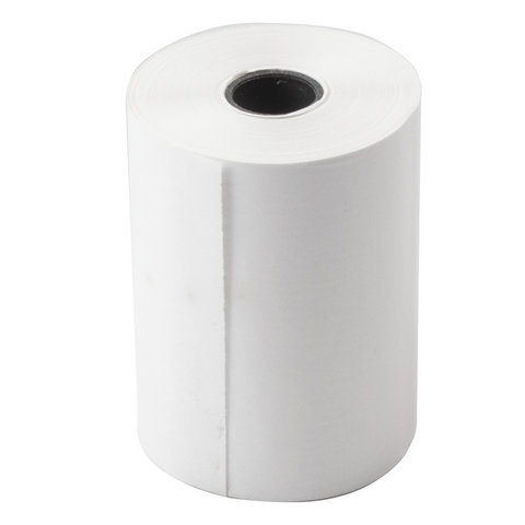 Чековая (кассовая) лента 57 мм (диаметр 37 мм, длина 20 м, втулка 12 мм) BRAUBERG, 1 рулон