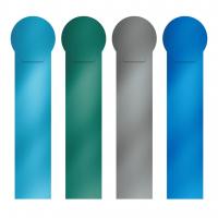 Набор закладок пластиковых 4шт., "Matt Ice Metallic" ErichKrause