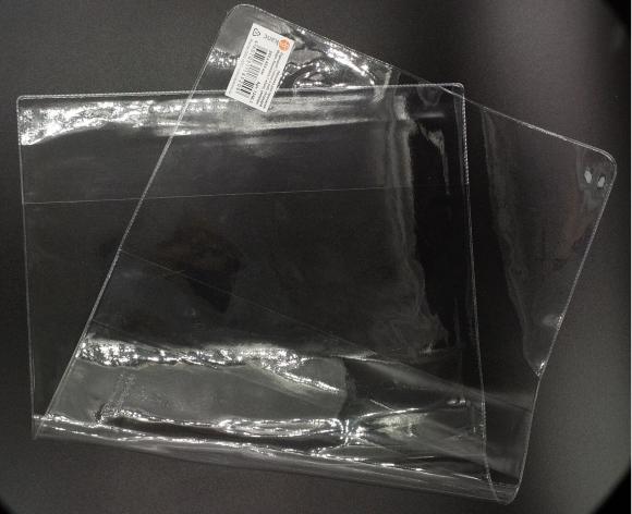 Обложка для тетрадей, учебников и прописей Горецкого 243*455мм прозрачная, плотность 110мк, ПВХ, ДПС-Канц