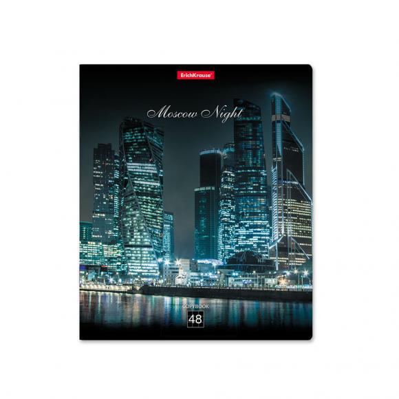 Тетрадь А5 48 листов ErichKrause клетка, Moscow Night