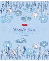 Тетрадь А5 48л кл. Hatber "Wonderful Flowers"