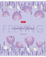 Тетрадь А5 48л кл. Hatber "Wonderful Flowers"
