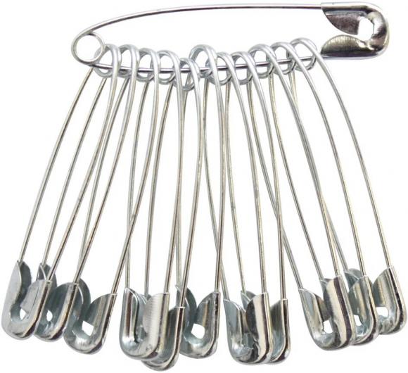 Булавки английские №3, хозяйственные 10шт/уп