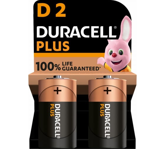 Батарейка D DURACELL PLUS 1,5V LR20, 1 шт.
