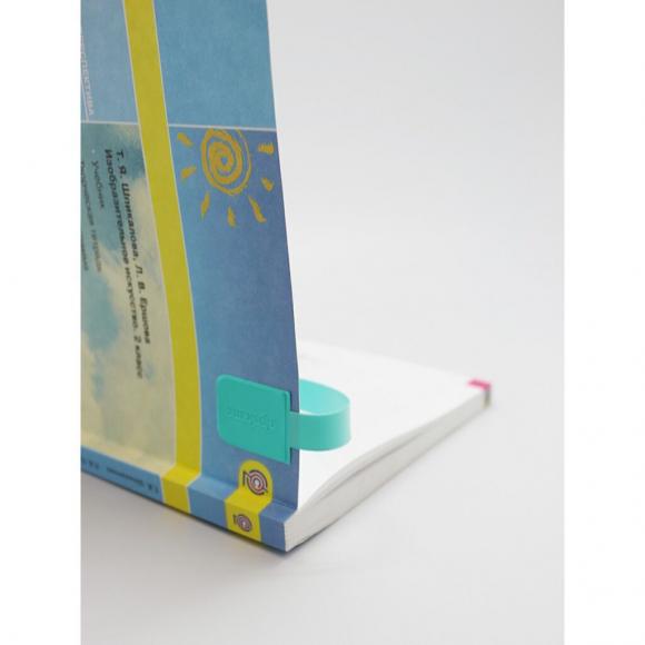 Закладки-ляссе самоклеящиеся А4 "Бирюзовые", 6 шт.
