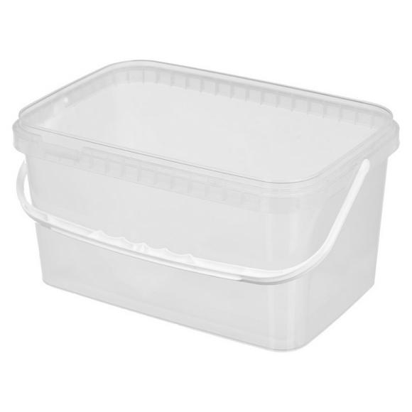 Ведро пищевое (контейнер) прямоугольное 3,3 л с крышкой и ручкой