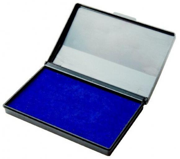 Подушка штемпельная Attomex (70*110мм) пластмассовая синяя