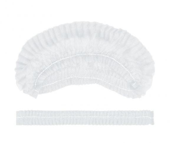Шапочка кухонная одноразовая белая, 100 шт/уп