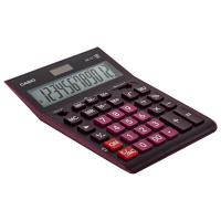 Калькулятор CASIO 12 разрядов, двойное питание, БОРДОВЫЙ, GR-12C-WR-W-EP (210х155 мм)