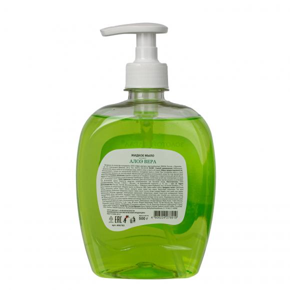 Мыло жидкое 500г ЗОЛОТОЙ ИДЕАЛ Алоэ-вера, с дозатором
