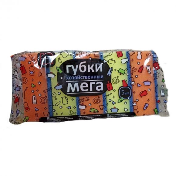 Губки для посуды МЕГА, 5шт (Континент)