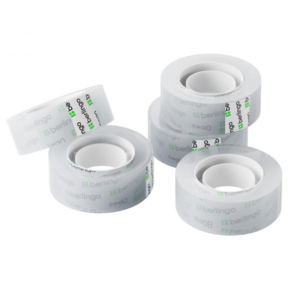 Клейкая лента (скотч) 19мм*33м, Berlingo, прозрачная